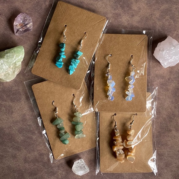 Handmade Sterling Silver Earrings - Picture 2 of 2